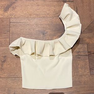 Off the shoulder Zara ruffle top